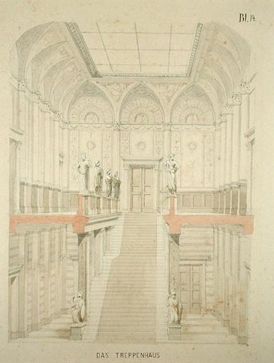 Design for a gallery at the Kunsthalle by German School